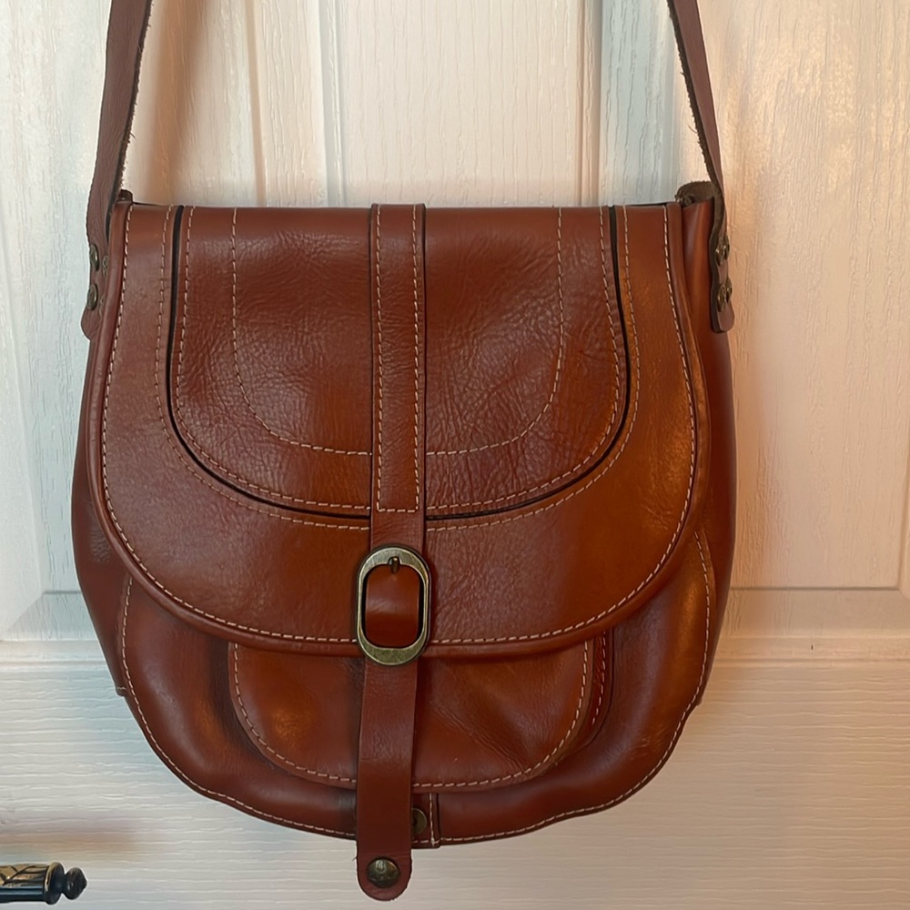 Patricia Nash - Valeria Large Satchel - Leather Purse -heritage tan